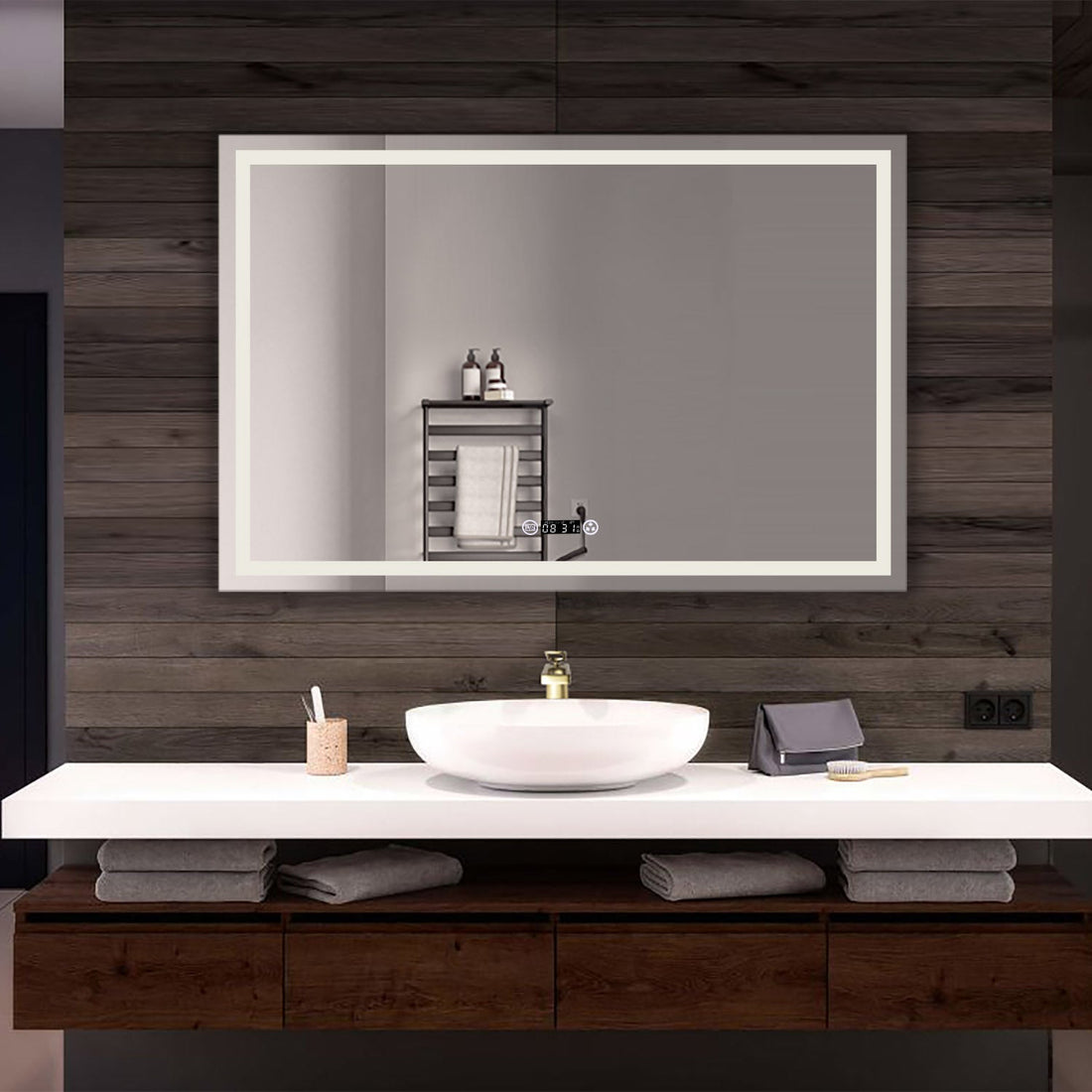 EMBRACE Bathroom LED Vanity Mirror w/ Built-in Bluetooth Speaker - MSL-105T