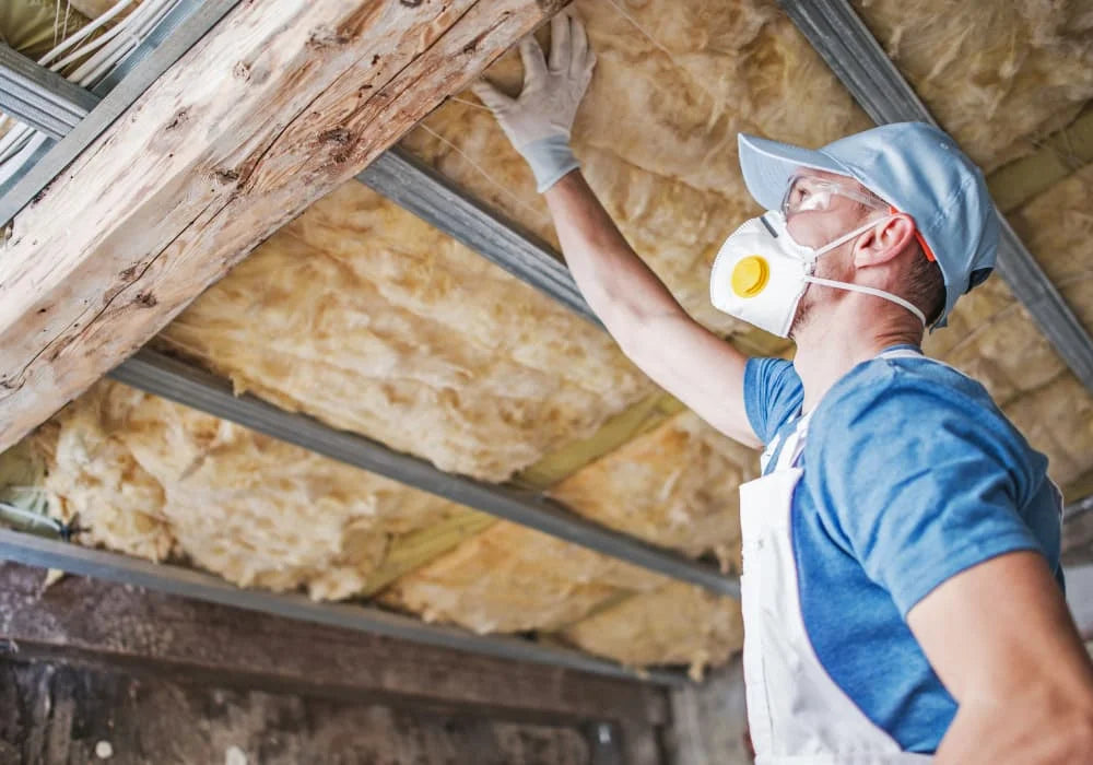 Person working on a kitchen renovation